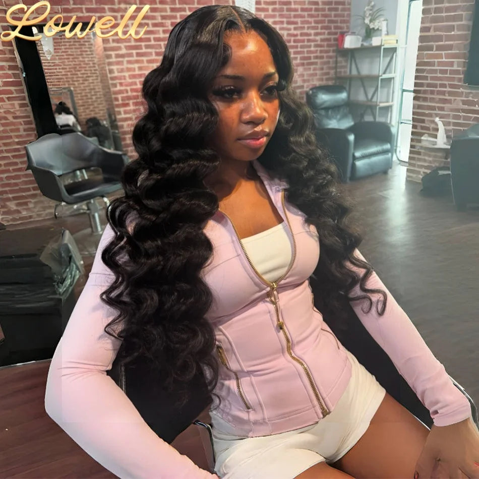 40 Inch Body Wave 5x5 Glueless Wig 100% Human Hair Pre-plucked Brazilian 200 Density 13x6 Lace Frontal Human Hair Wig for Women